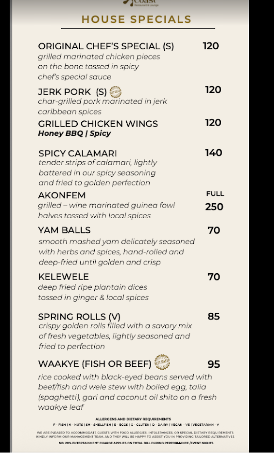 Wood smoke grills, sides and desserts menu